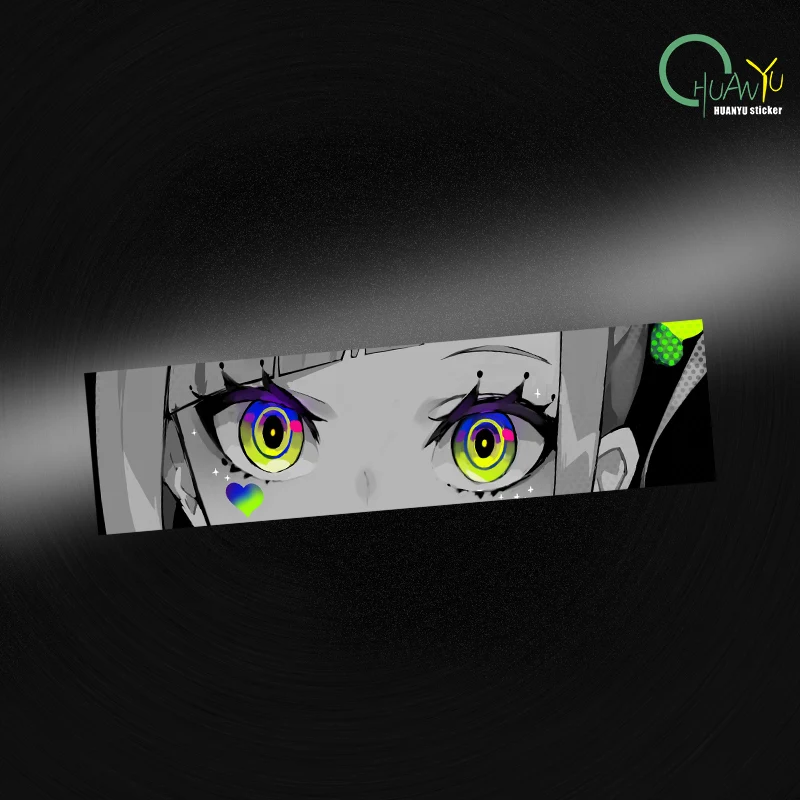 

Anime cartoon stickers look at JDM girl electric car motorcycle computer case waterproof 3D pain stickers