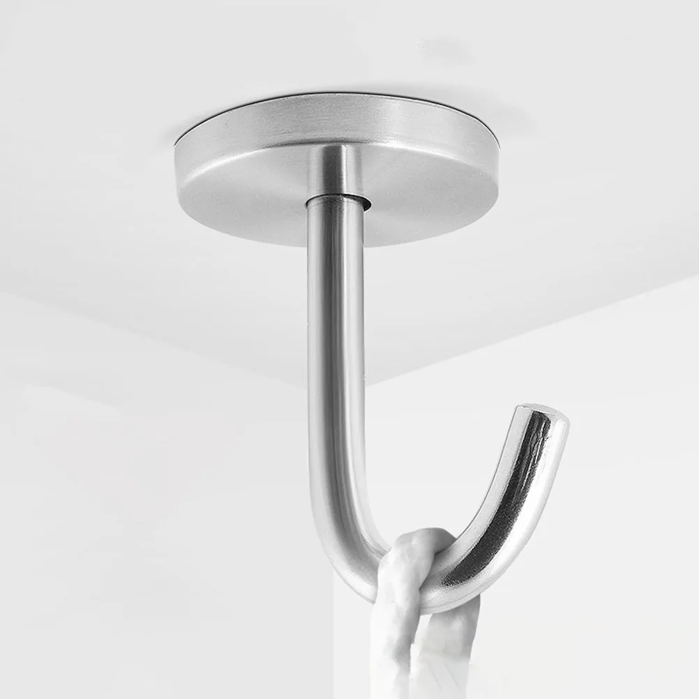

Stainless Steel Hooks Durable Cabinet Ceiling Hook For Wardrobe Kitchen Space Saver Heavy Duty Multifunctional Hanging Organizer