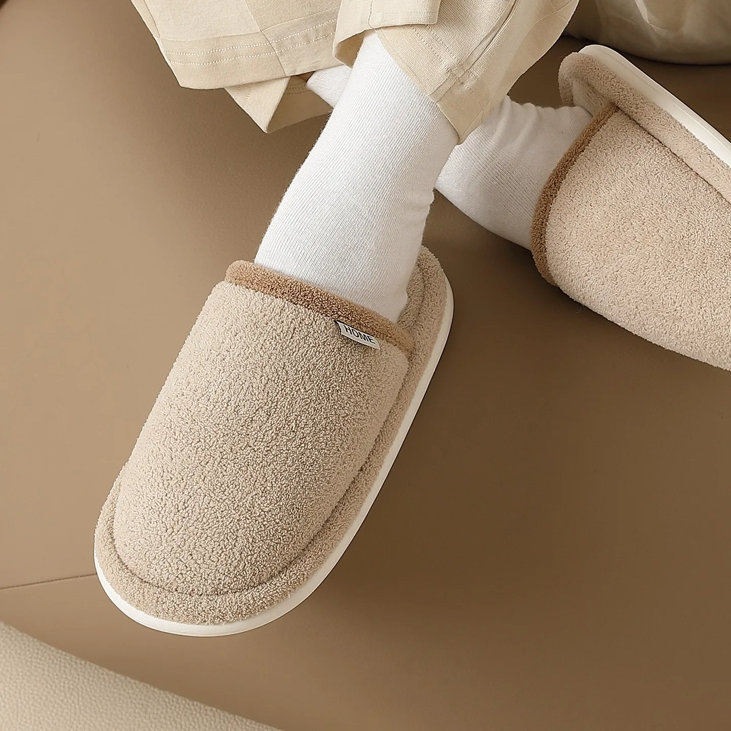 New Winter Men Warm Slippers W - Sewing House ulasan dan harga