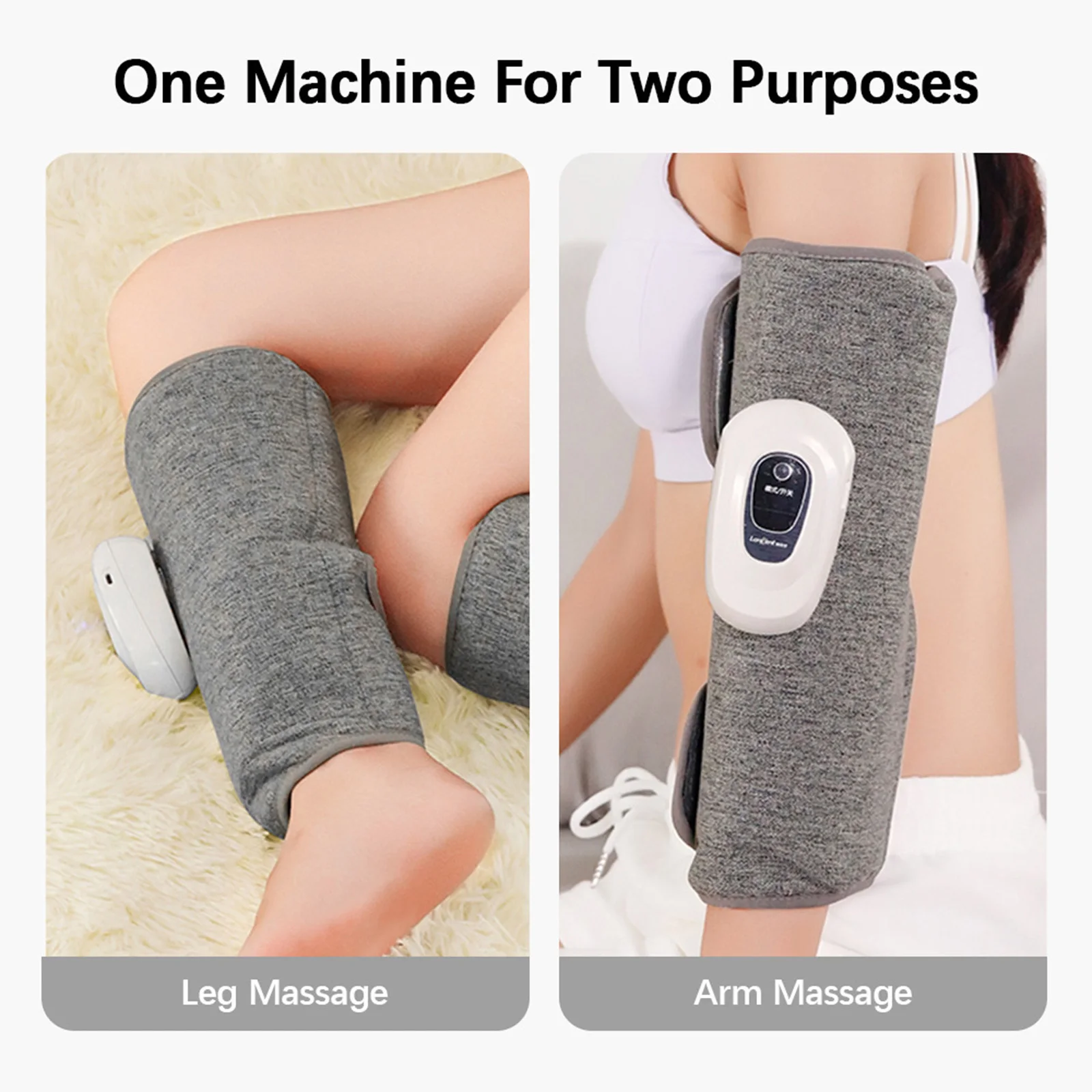 Leg Compression Massager Calf Massager Cordless Arm Portable Professional Comfortable Foot and Calf Massage Leg Calf Massager