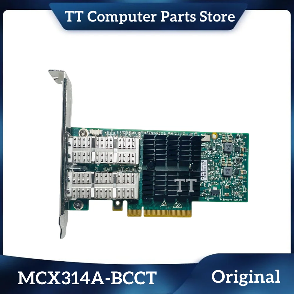 TT الأصلي MCX314A-BCCT Mellanox CX314A ConnectX-3 برو 40GbE ثنائي المنفذ إيثرنت QSFP الزنك سريع السفينة