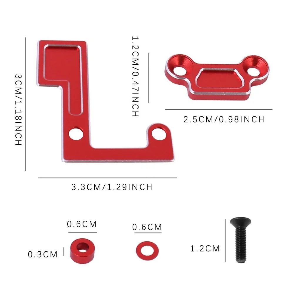 Metal Main Shaft Bearing Holder Set Gear Mount TATT-074 for Tamiya TT02 Series TT02D TT02B TT02S 1/10 RC Car Upgrade Parts