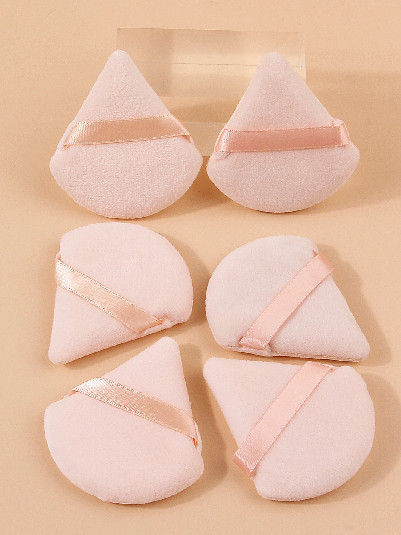 6 pièces bouffée de poudre de goutte d'eau super douce, bouffée de poudre de maquillage éponge, bouffée de poudre sèche à double usage sèche et humide, outil de beauté portable