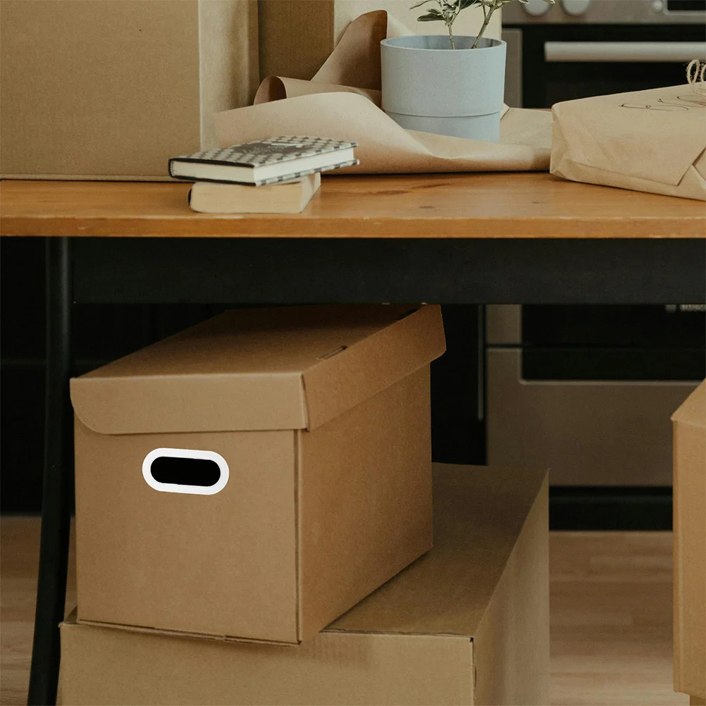 

10Pcs Transparent Plastic Carton Buckle Handle Loop Ring for Lifting Moving Storage Boxes Organizer Grip Carry Handle