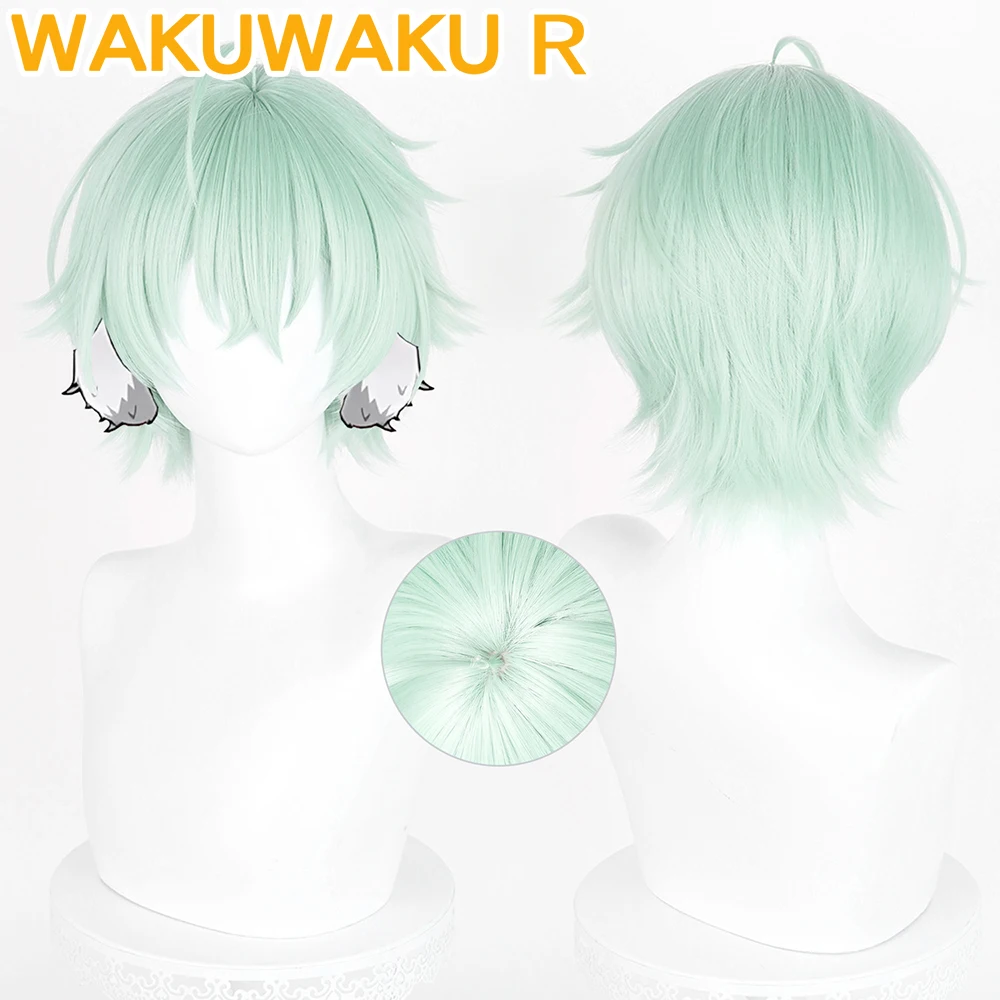 В НАЛИЧИИ: Парик для косплея Алиосы (Алексея) из игры Genshin Impact Геншин Импакт WakuWaku, мужской, короткий, 30 см, с бесплатной шапкой-подкладкой. Алексей