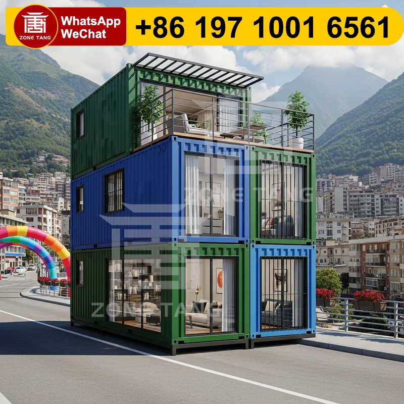 

Flat Pack House Prebuilt Homes Mobile Home Prefab Home Easily Movable Double Wide Manufactured Homes Mobile Office Quick Deploy