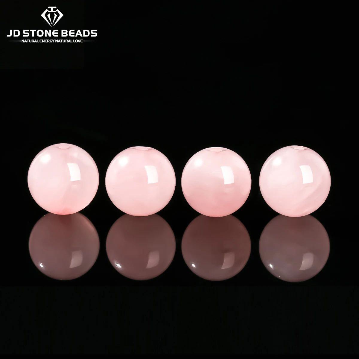 10 Pcs/lot 5A Natural Stone Madagascar Pink Quartz Round Loose Spacer Bead for Jewelry Making DIY Bracelets Necklaces Accessory