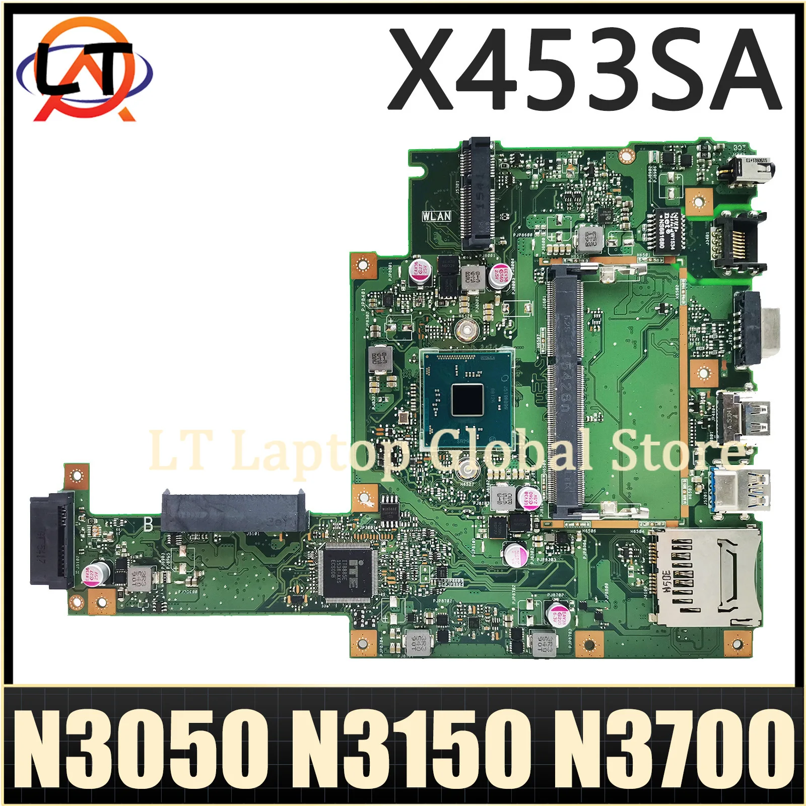 

X453SA Mainboard For Asus F453S X453S X453 X453SA X403S X403SA Laptop Motherboard With N3050 N3150 N3700 CPU Fully Tested OK