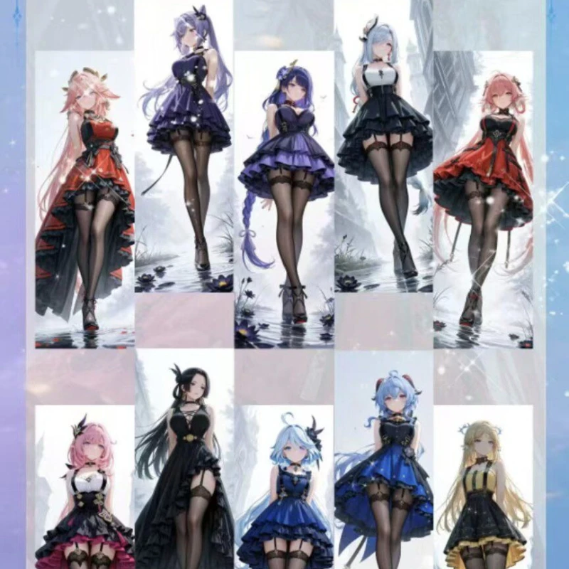 Ice Spirit Yao vol.1 acrylic girl A5 Acrylic Art Card Collection Glow in Dark Holographic Iridescent Limited Edition Art Pieces