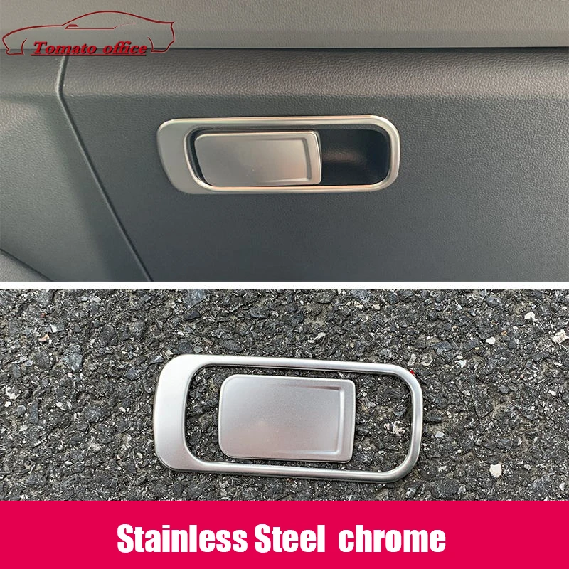 

For Volkswagen VW Jetta MK7 2019 2020 2021 Stainless Steel Car copilot glove Box handle bowl Cover Trim Auto Styling Accessories