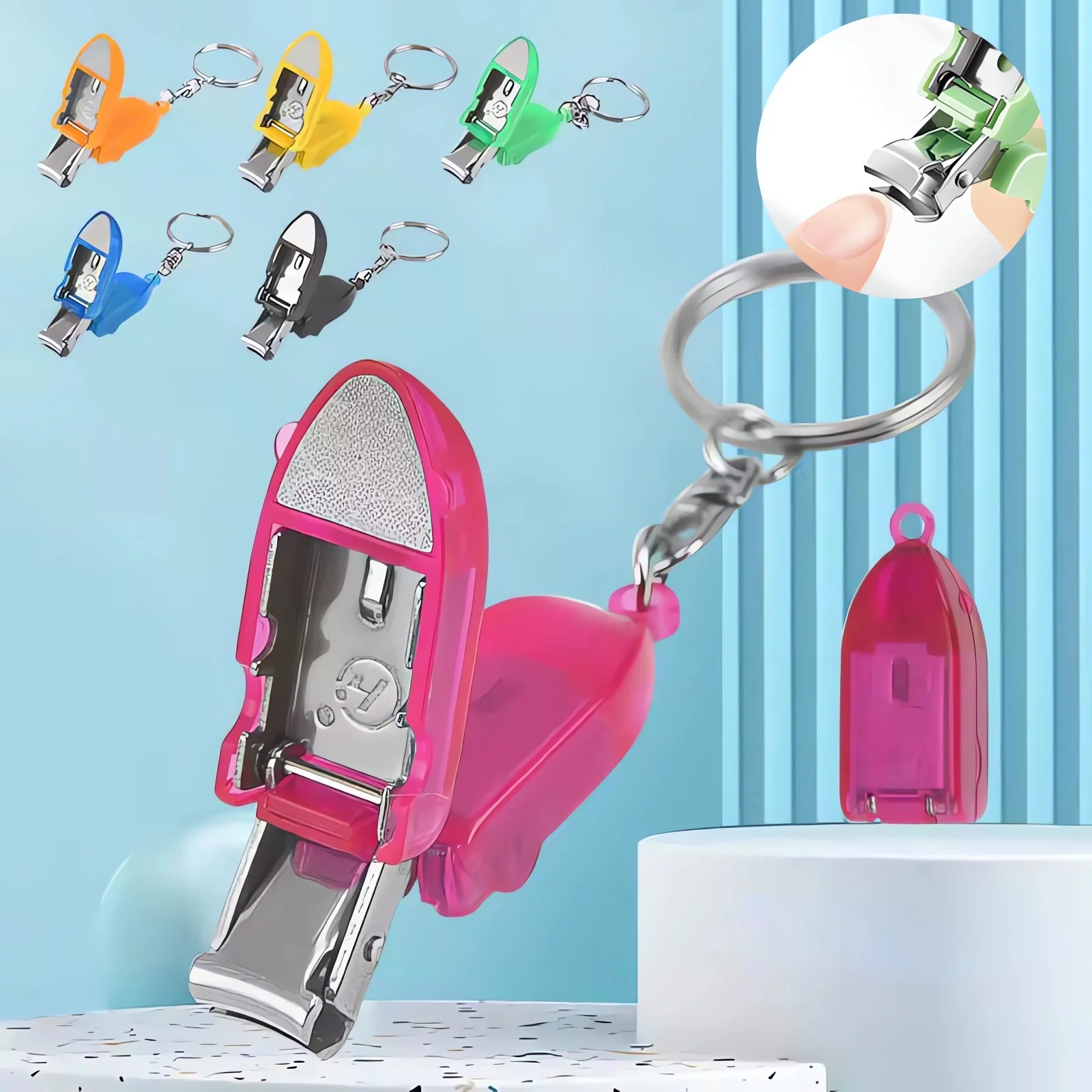 

Мини-машинка для стрижки ногтей из нержавеющей стали