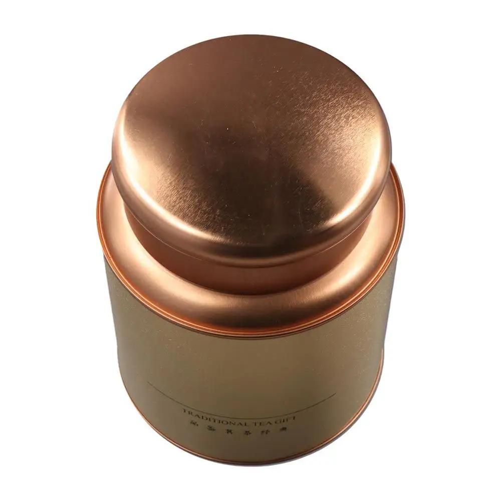 Round Tinplate Tea Coffee Candy Home Party Kitchen Gadget Gift Box Tea Box Tea Can Storage Jars