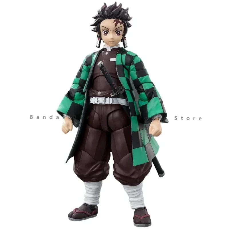 In Magazzino Originale Bandai SHFiguarts Demon Slayer Kamado Tanjirou Action Figures Giocattoli Regali Modello Genuino Collezionista Anime Hobby