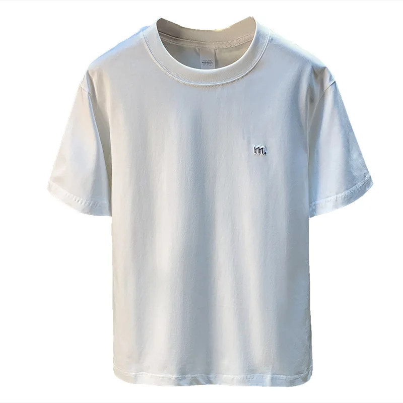 Short sleeved T-shirt for men, basic style, minimalist, versatile, skin friendly, comfortable sweatshirt, summer thin top