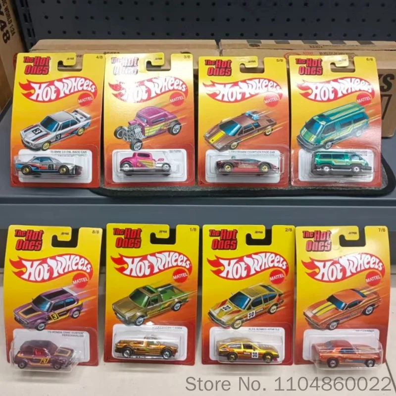 Hot Wheels 1/64 The Hot Ones Mix JBY68 Diecast Alloy Car Alfa Romeo Ford Bmw Lamborghini Volkswagen Toyota Camaro Honda Gift