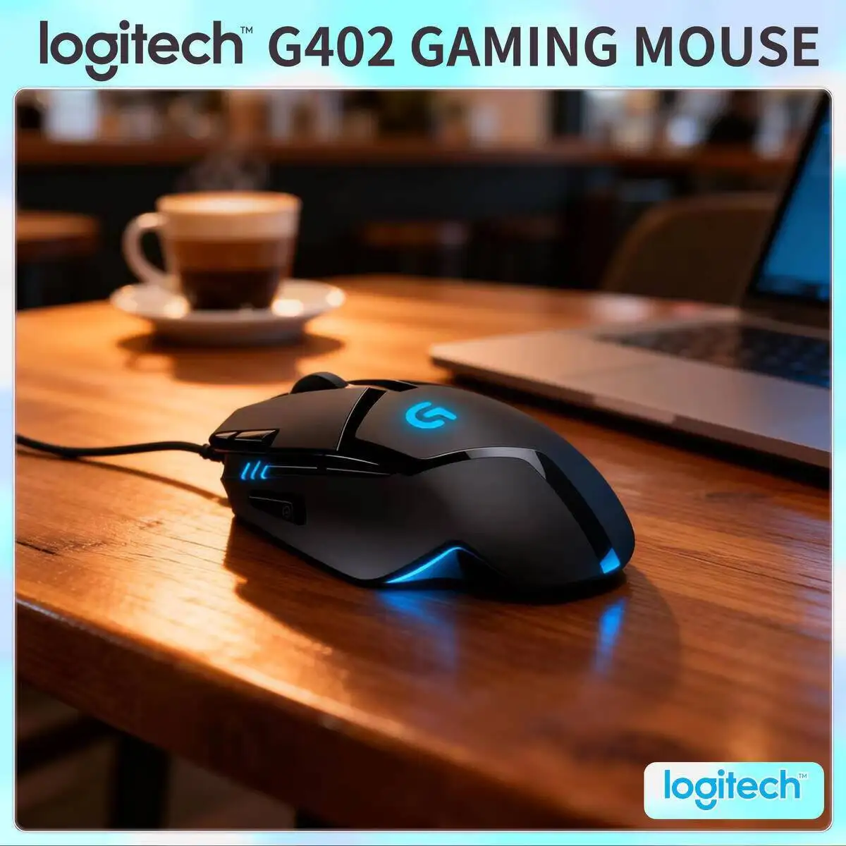 

Проводная игровая мышь Logitech G402 Hyperion Fury, 8 программируемых кнопок, 4000 точек на дюйм, высокоскоростное отслеживание для геймеров