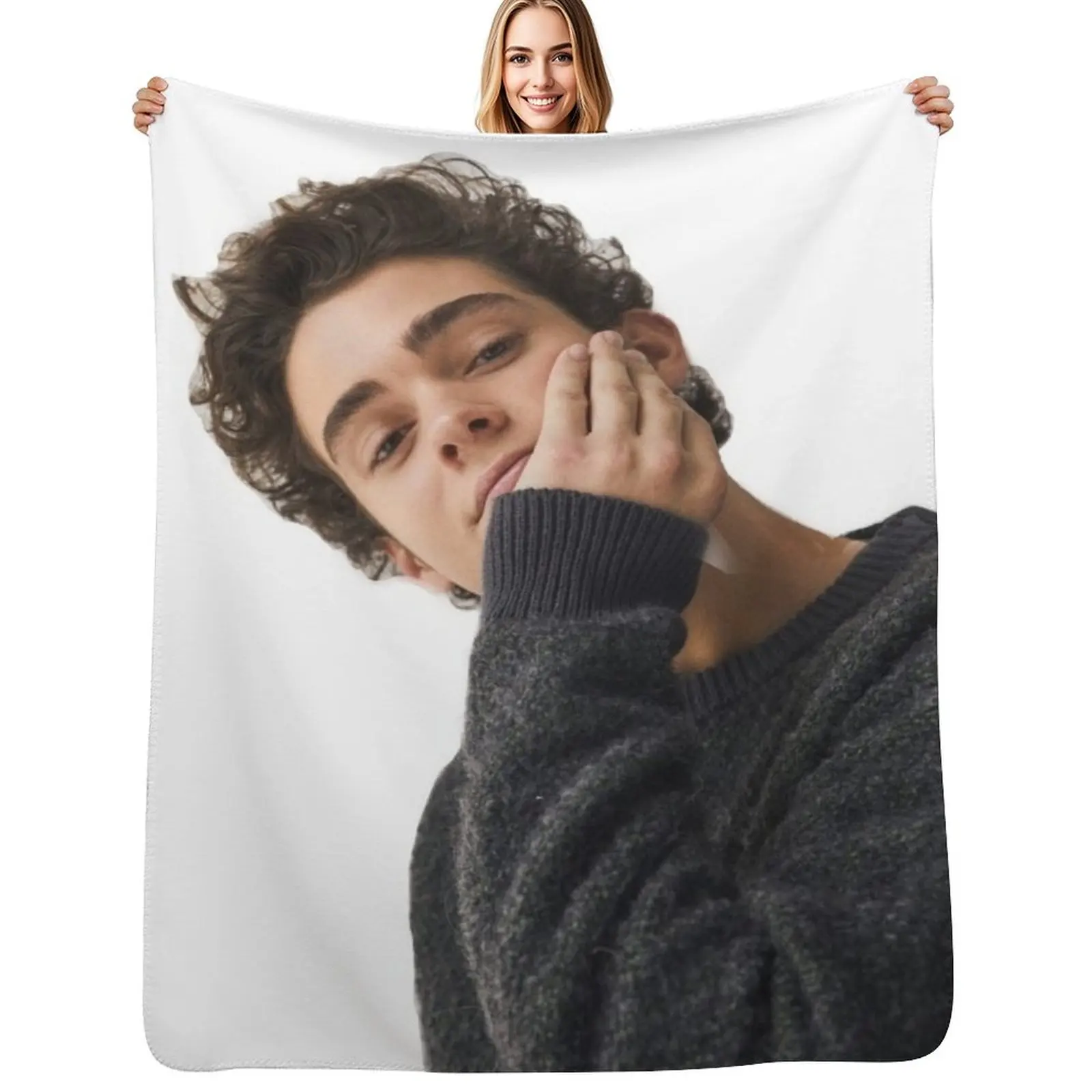

Joshua Bassett Throw Blanket Retros Bed covers Moving Summer Blankets