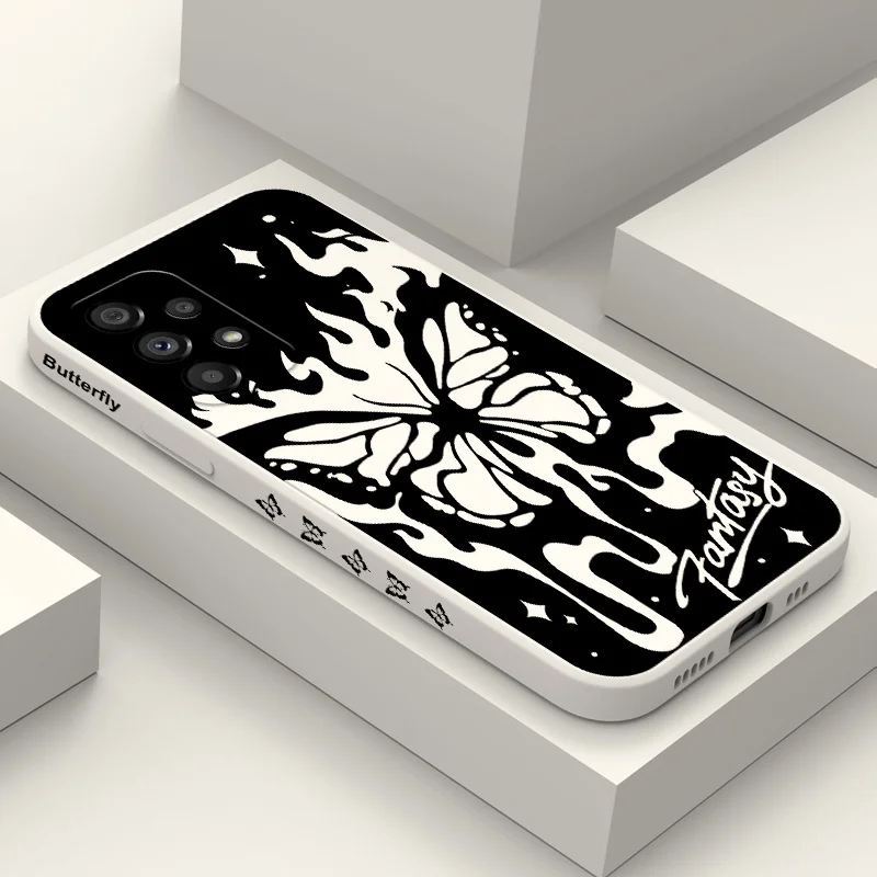 

Flame Butterfly Phone Case For Samsung Galaxy A73 A53 A33 A23 A13 A03 A72 A52 A52S A32 A22 A12 A71 A51 A31 A21S 4G 5G Cover