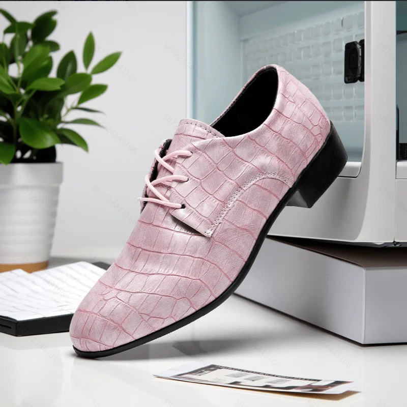 

Size 40 - 50 Classic Men Formal Leather Shoes American Casual Lace Soft-soled Business Office Shoes Wedding Banquet Shoes Men