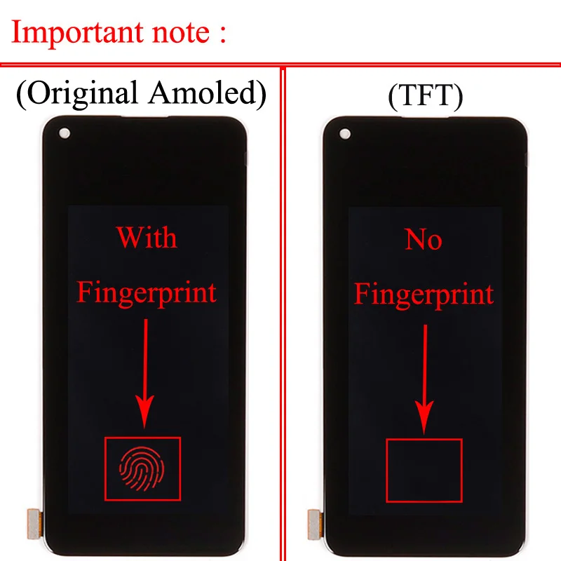 Amoled / TFT Black 6.43 Inch For Oppo Reno7 Z 5G CPH2343 LCD