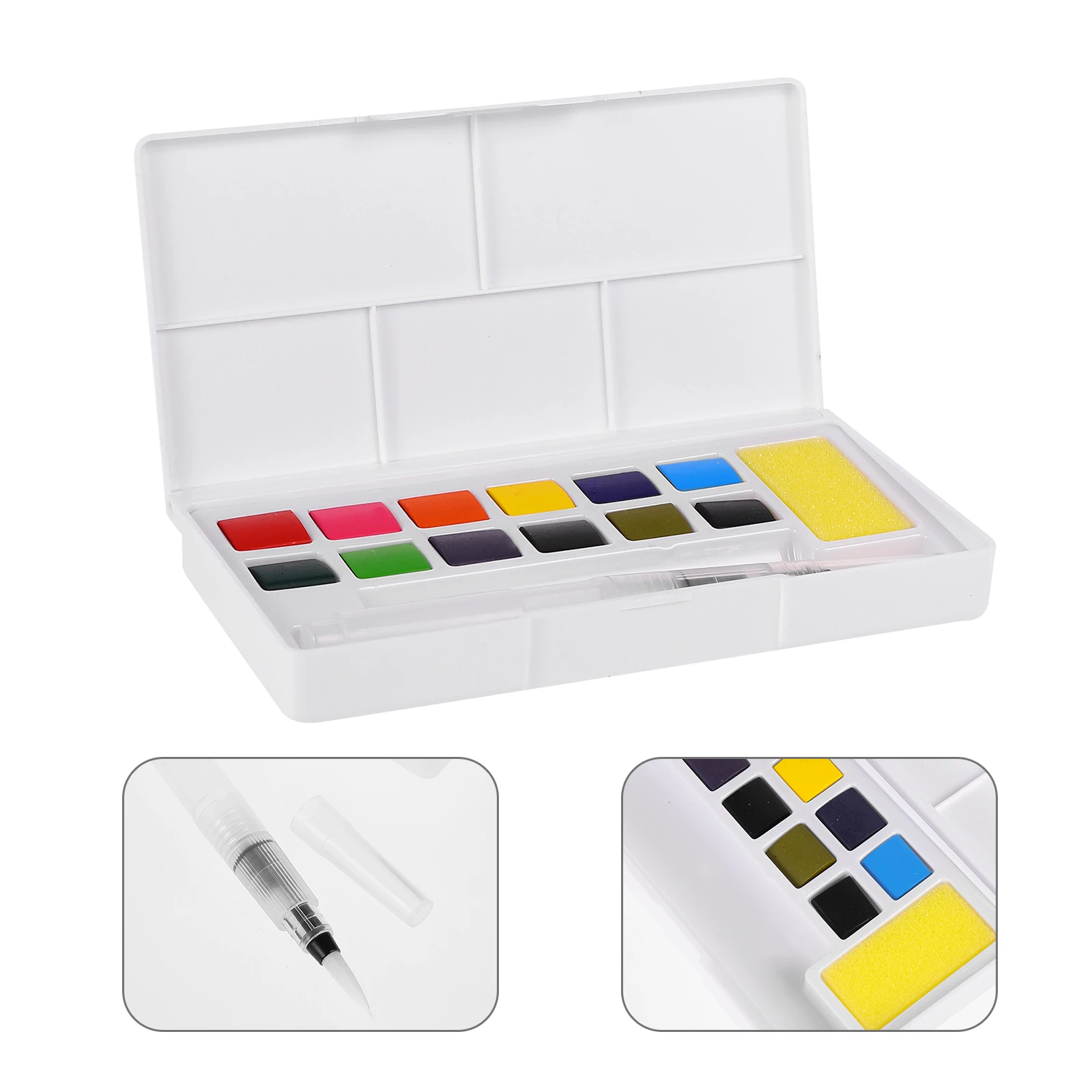 

Watercolor Paint Solid Pigment Kit Watercolor Paint Set Kids Travel Sketching Art Supplies Lightweight Compact Gifts