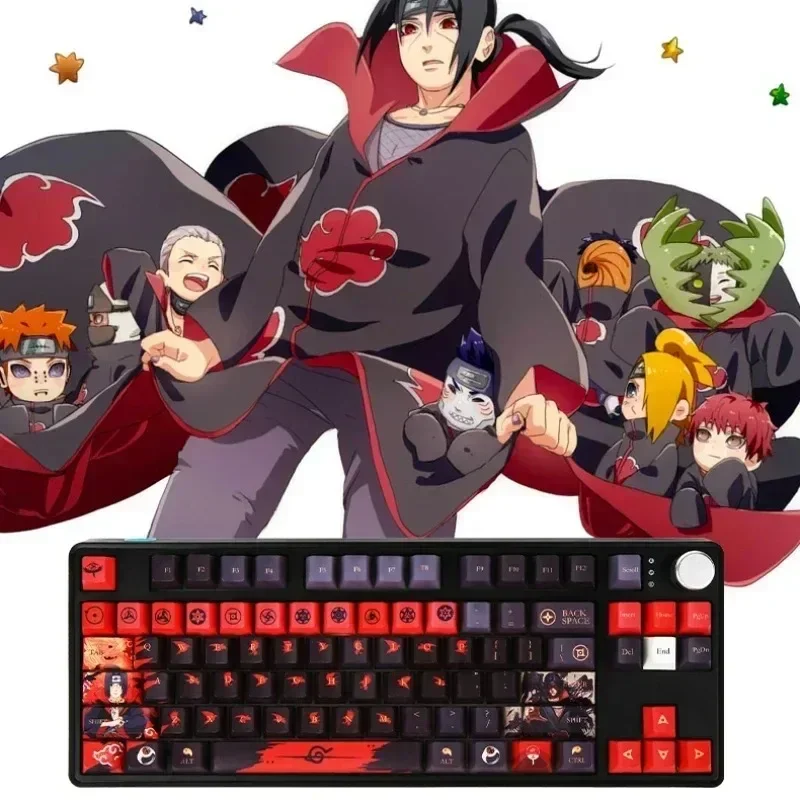 Imagem -05 - Ckc Jogo Anime Tema Keycap Pbt Keycap Pluggable Teclado Mecânico Personalizado Sublimação de Cinco Lados Menino e Menina Presente