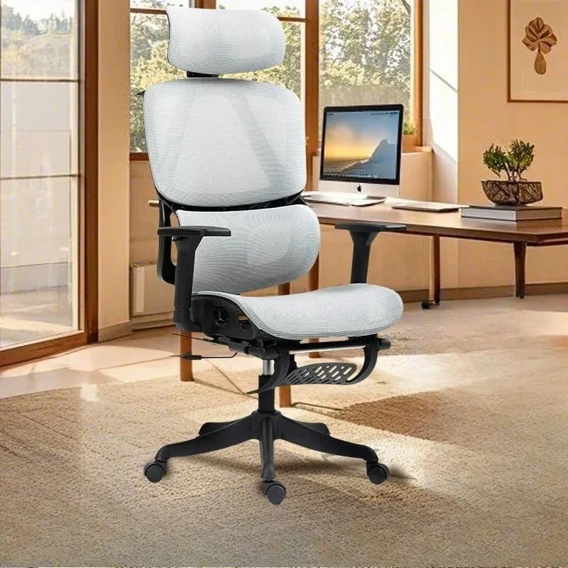 Ergonomic Office Chair High Weight Capacity Extra Wide Seat Strong Lumbar Support Headrest Chaise Bureau Gaming Chair Computer