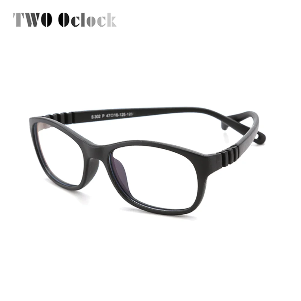 Soft Flexible Kids Eyeglasses Frame Ultralight Integrated Screwless Glasses Anti Blue Light No Grade Glasses Optic Frame Child