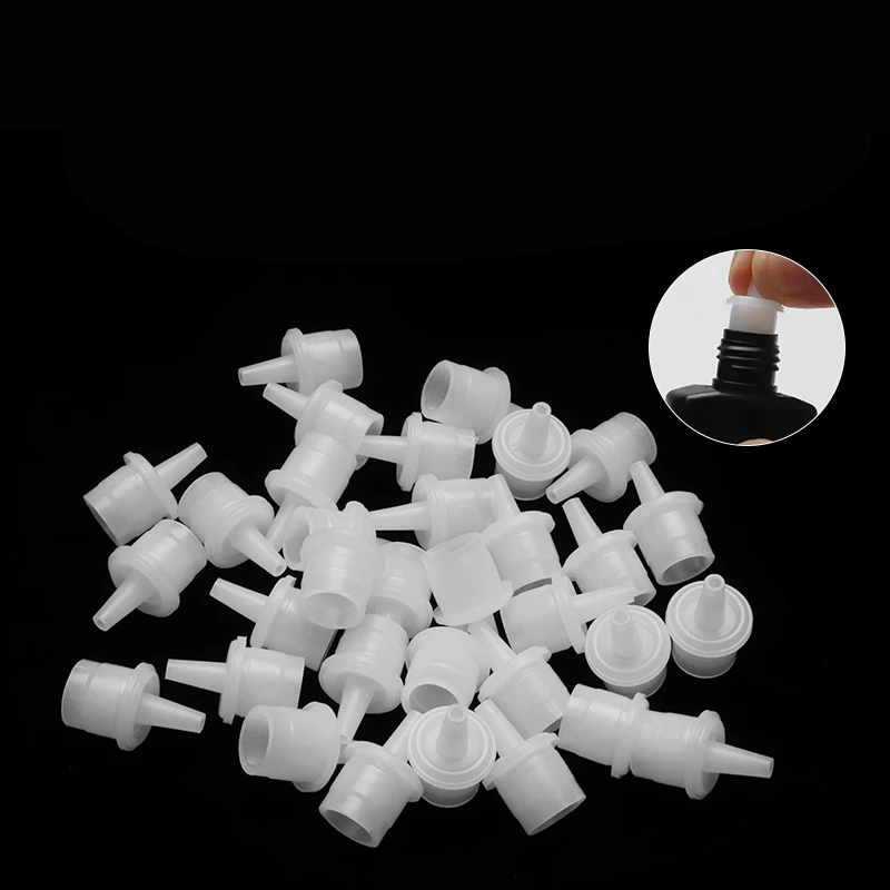 100pcs Eyelash Glue Bottle Plug Adhesive Cup Nozzle Lash Extension Adhesive Holder Bottles Stopper Eyelashes Lifting Makeup Tool