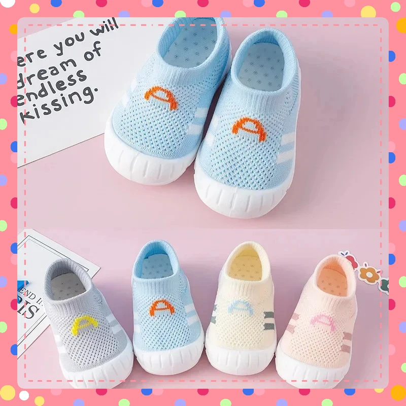 

Cute Breathable Baby Sports Shoes Lightweight Toddler Shoes, Anti-falling, Soft Sole, Anti-slip, Two-layer Mesh