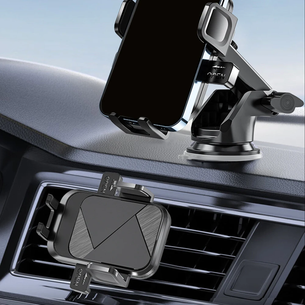

Автомобильный держатель для телефона с присоской, зажим для вентиляционного отверстия на приборной панели, подставка для мобильного телефона, GPS, поддержка автомобильного держателя