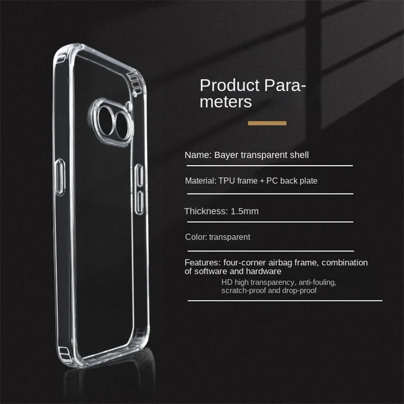 Nothing Phone 2A Phone2A A142 Case Silicone Bumper Clear Shockproof Back Cover Hard Case for Nothing Phone 2A Phone2A 5G A142