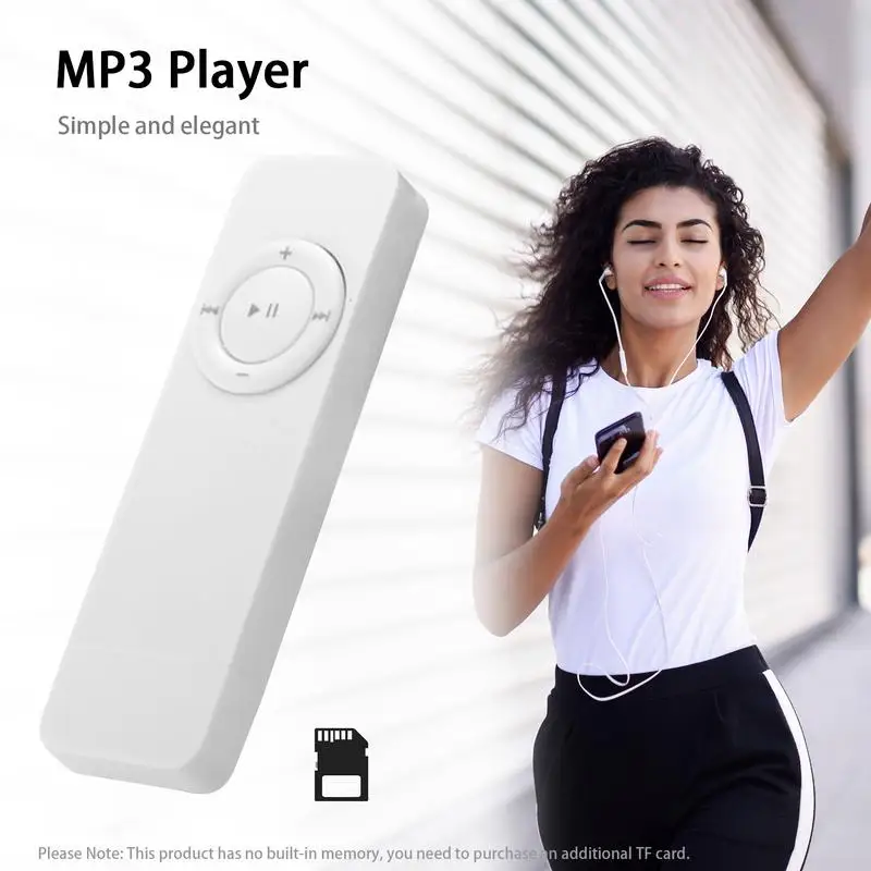 MP3 Music Player Portable Long Strip Bluetoth USB Pluggable Card Music Player Mini Walkman Student Sport Music Player outdoor 