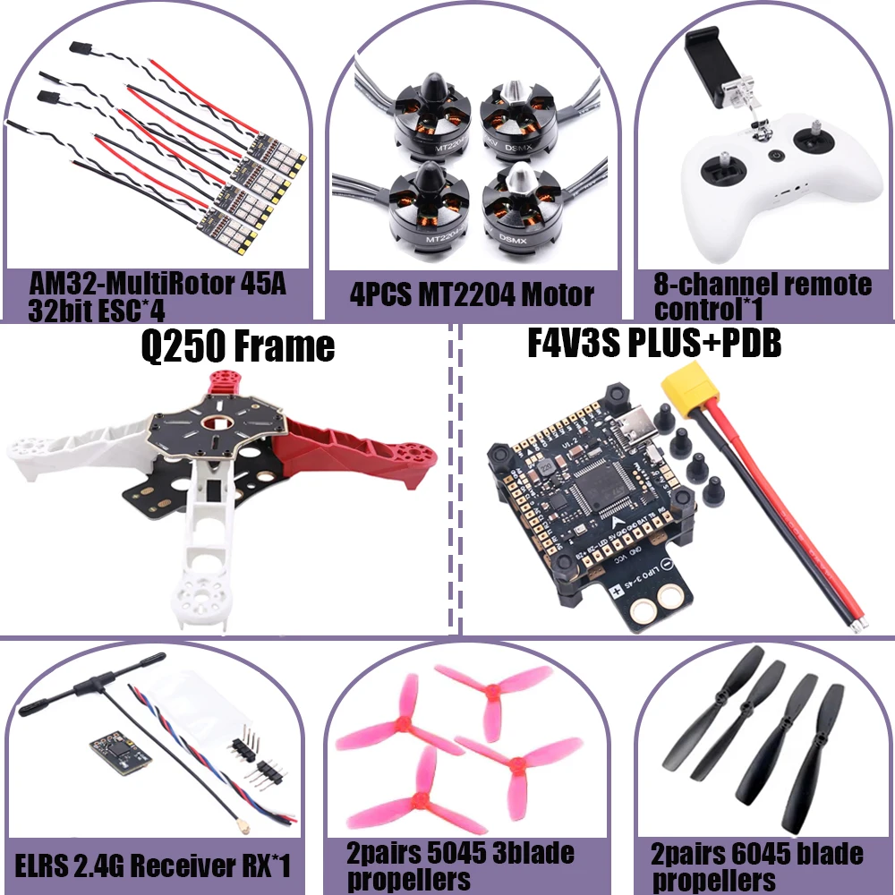 DroneHub F4V3S PLUS F4 V3 V3S LC Q250 INAV Betaflight Flight Controller Board Barometer OSD Quadcopter RC Drone FPV Racing