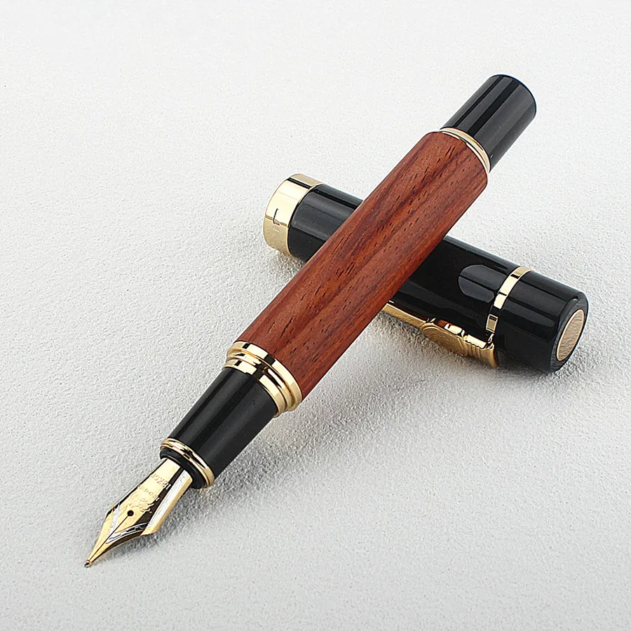 

Новый Набор сумок Jinhao из Искусственного Дерева, полный серебряный зажим, средний цвет, изысканная офисная ручка для письма, деловой подарок