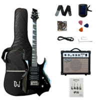 Electric Guitar with Speaker Amplifier Guitar Performance Special Set Alien Guitar Practice