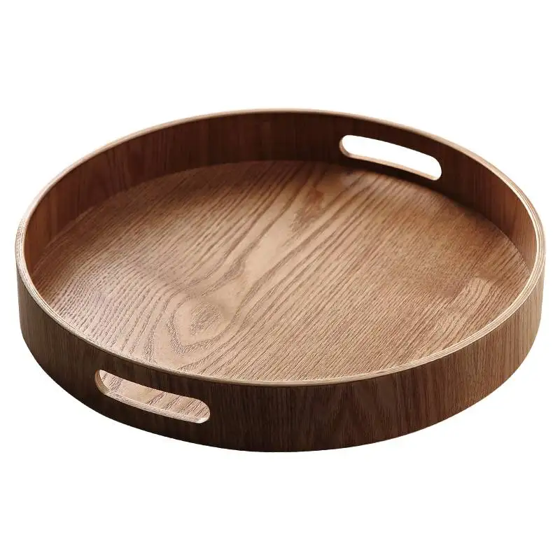 Wooden Food Tray Steamed Bread Food and Coffee Utensils, Special Items for Hotel Rooms, Japanese Tea