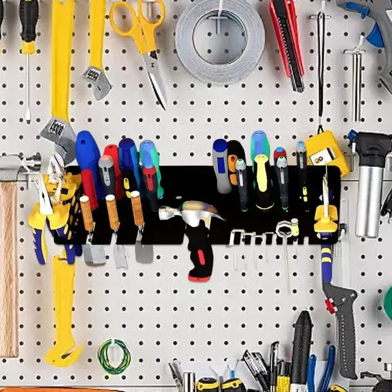 Screwdriver Storage Heavy Duty Wrench Holder Wall Mounted 40cm/15.75 Inch Hand Tool Storage Organizer Multifunctional Tool