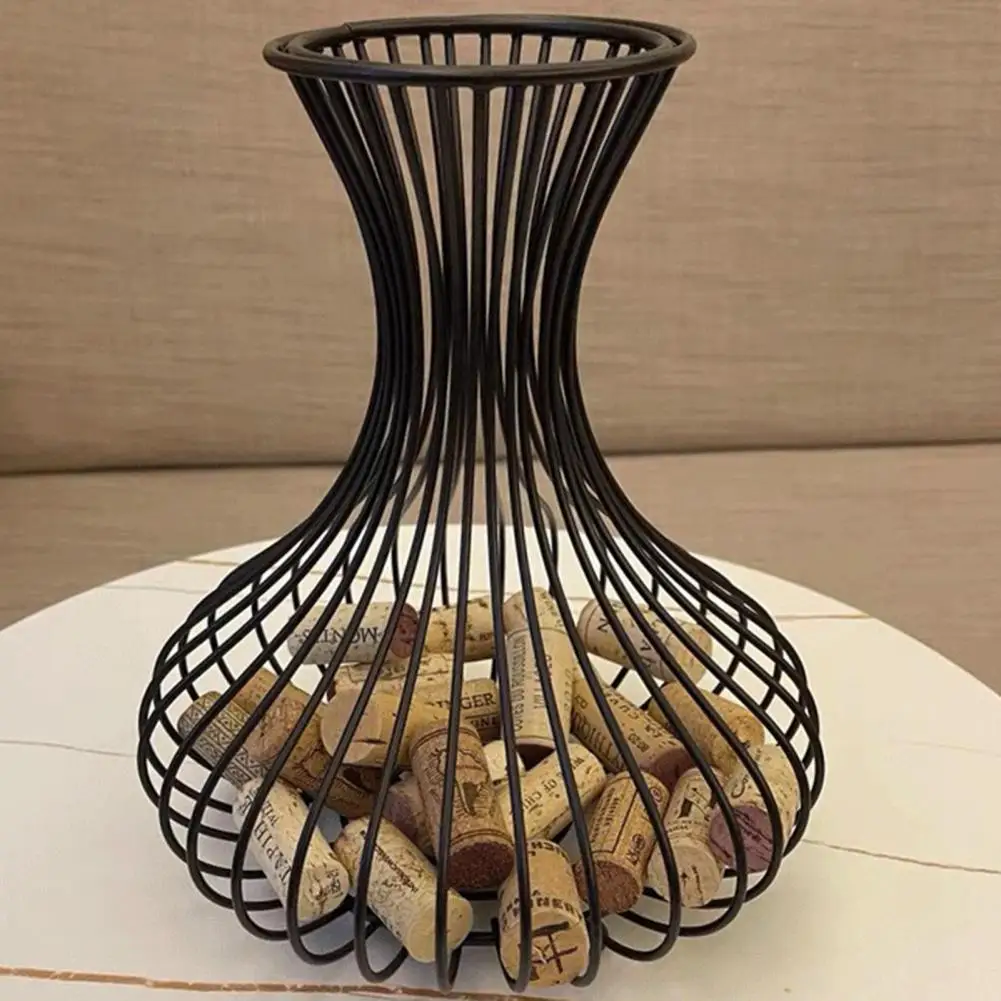 Sturdy Wine Cork Container  Lead-proof Anti-rust Wine Stopper Display Vase  Housewarming Gift Wine Stopper Display Vase