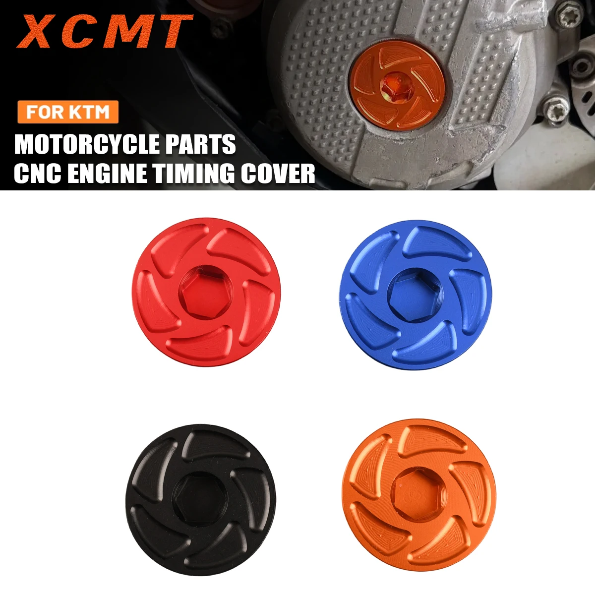 Off Road Motorcycle Accessories CNC Engine Timing Cover For KTM XC-F XCF-W SX-F EXC-F 250-450 FREERIDE 250F 350 450SMR 2007-2023