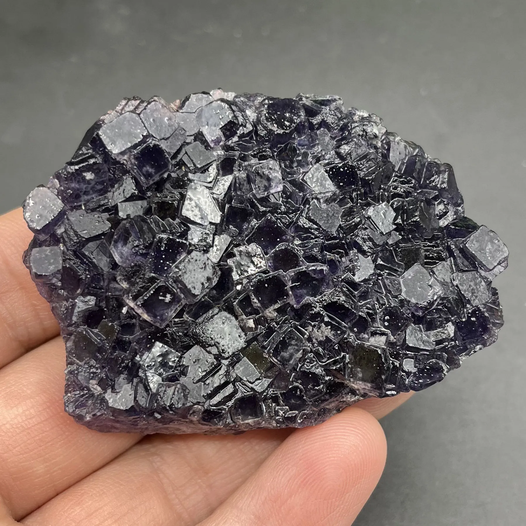 

100% Natural Zhejiang Blue Small Grain Stepped Fluorite Mineral Specimen Gemstones and Crystals Home Decor Healing Crystal