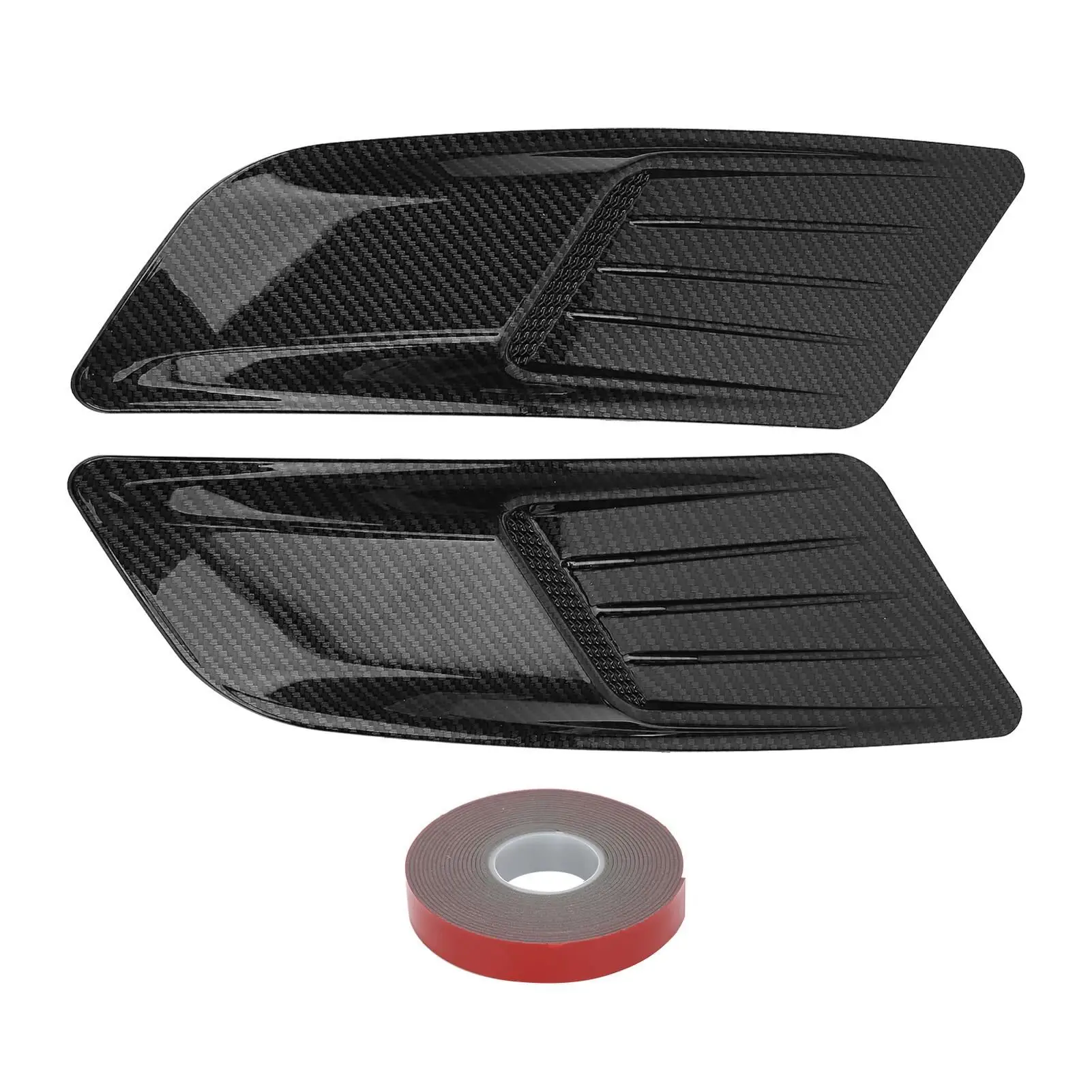 

Universal Carbon Style Front Hood Air Vent Trim for ford Mustang 2015-2017 - Bonnet Cover Molding