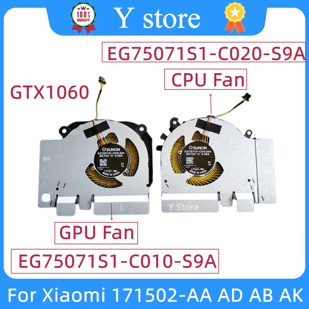 

Новый вентилятор охлаждения ЦП Y Store, вентилятор для графического процессора для Xiaomi 15,6 GTX1060 DC12V 171502-AA AD AB Φ