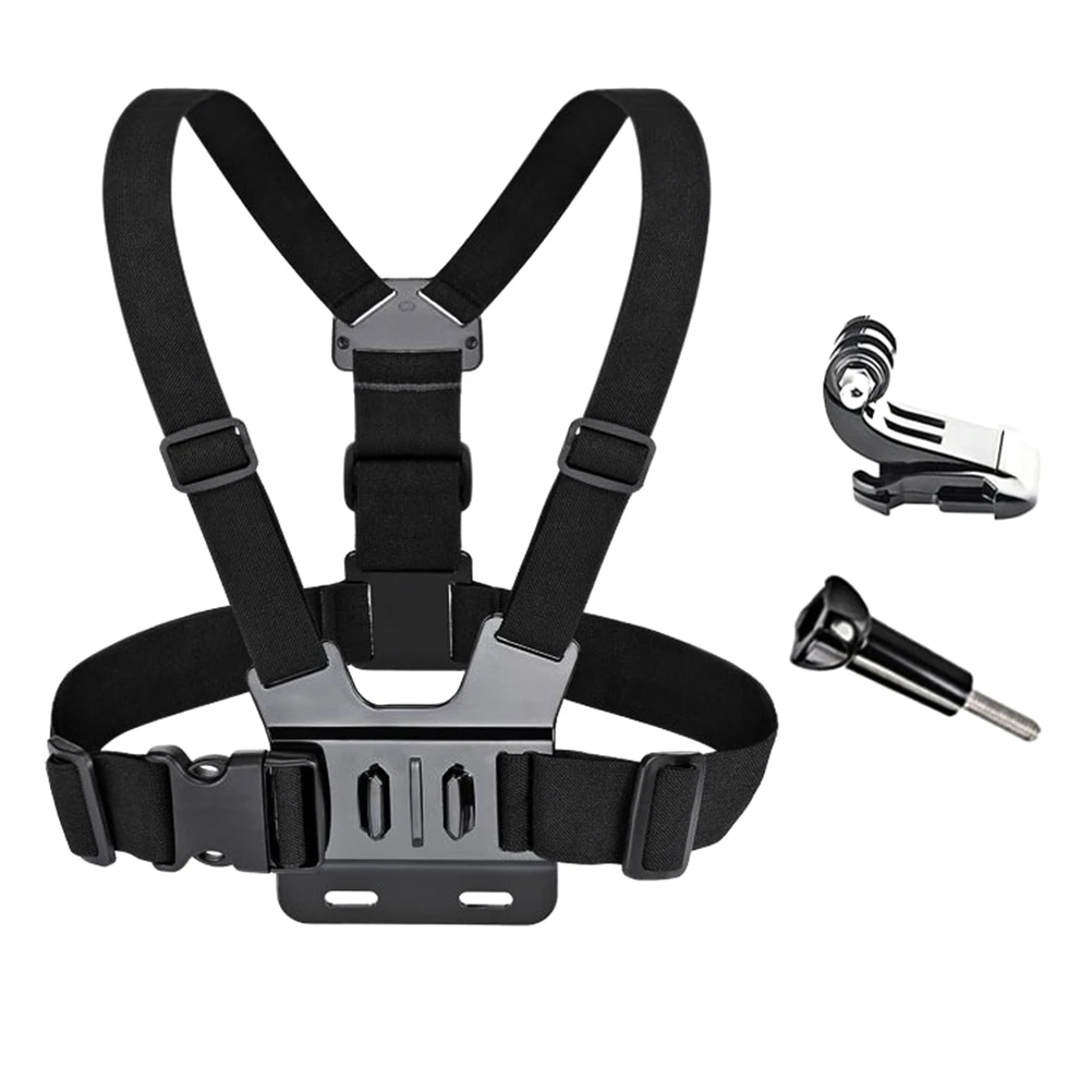 

1 set Camera Chest Strap Sports Motion Accessories Durable Material Adjustable Angle Harness Belt for 4 3+ 2 1 Body Tripod
