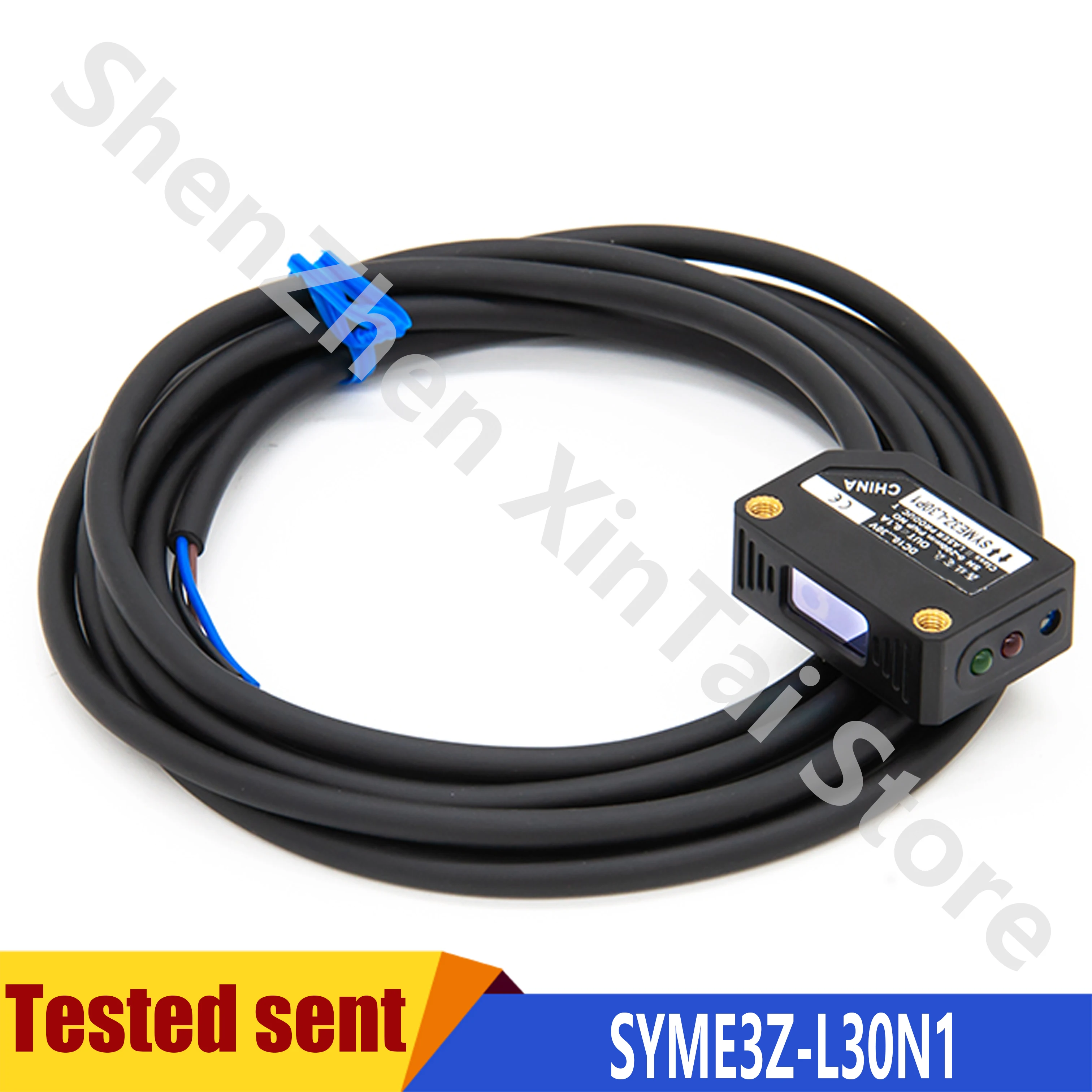 

SYME3Z-L30N1 Laser Sensor Diffuse Reflection Photoelectric Switch NPN NO 200mm Adjustable 12-24VDC 200mA Visible Light