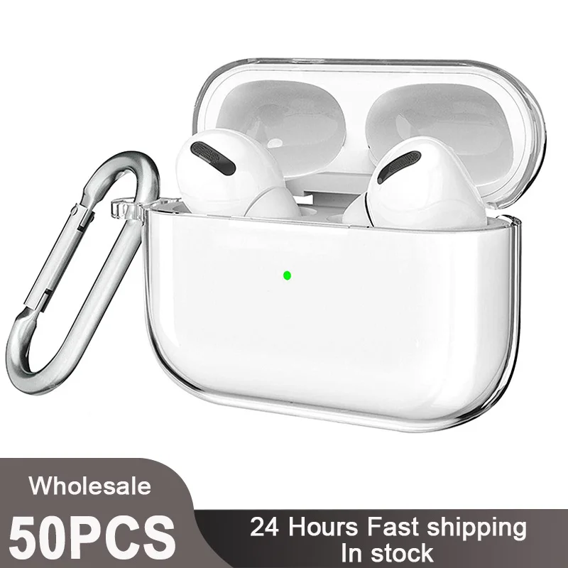 

Transparent Earphone Case For Airpods Pro 2 Generation 2022 Cases Hard PC Clear Headphone Cover For Airpods 3 2 1 Charging Bags