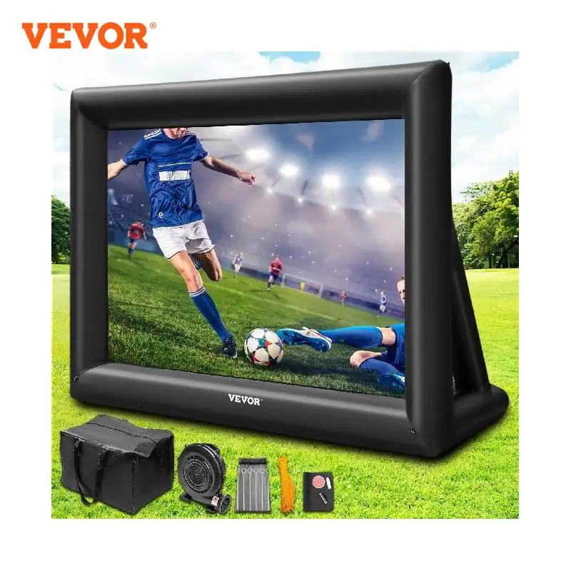 

VEVOR 20FT Inflatable Movie Projector Screen With Washable Air Blower 16:9 Home Cinema Camping Wedding Outdoor Use free shipping