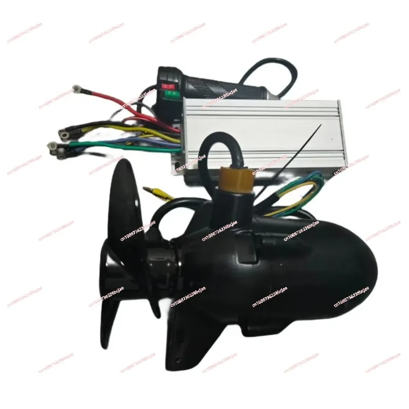 

1500W High-power Water Motor Thruster 12V-60V Aluminum Alloy Body Durable Kayak Marine Propeller Thrust Of 1 Ton