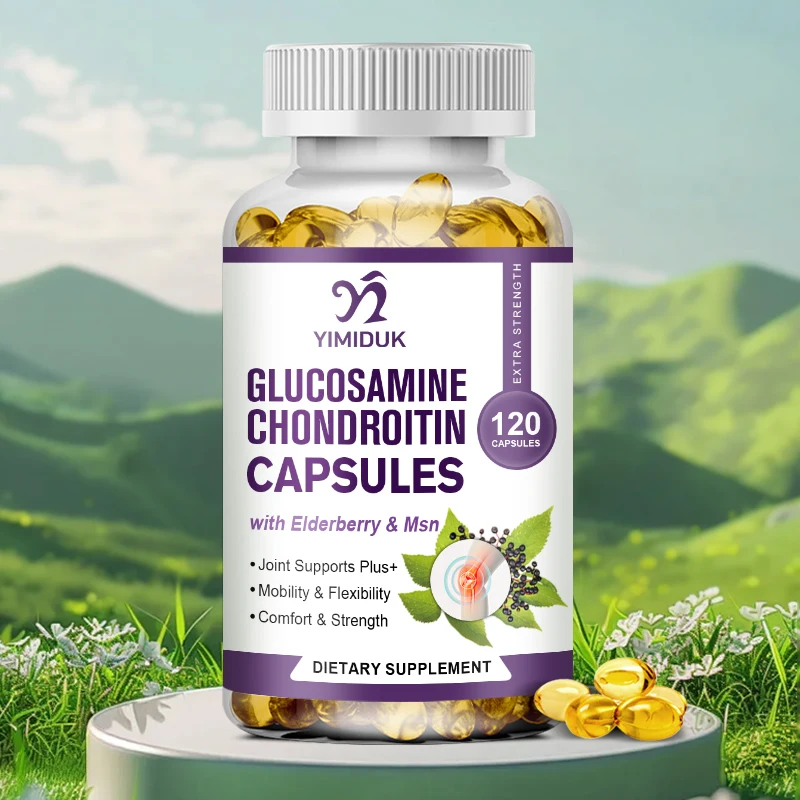 

Chondroitin Turmeric MSM Glucosamine Capsules, High Absorption, for Hips, Knees, Joints & Back Comfort