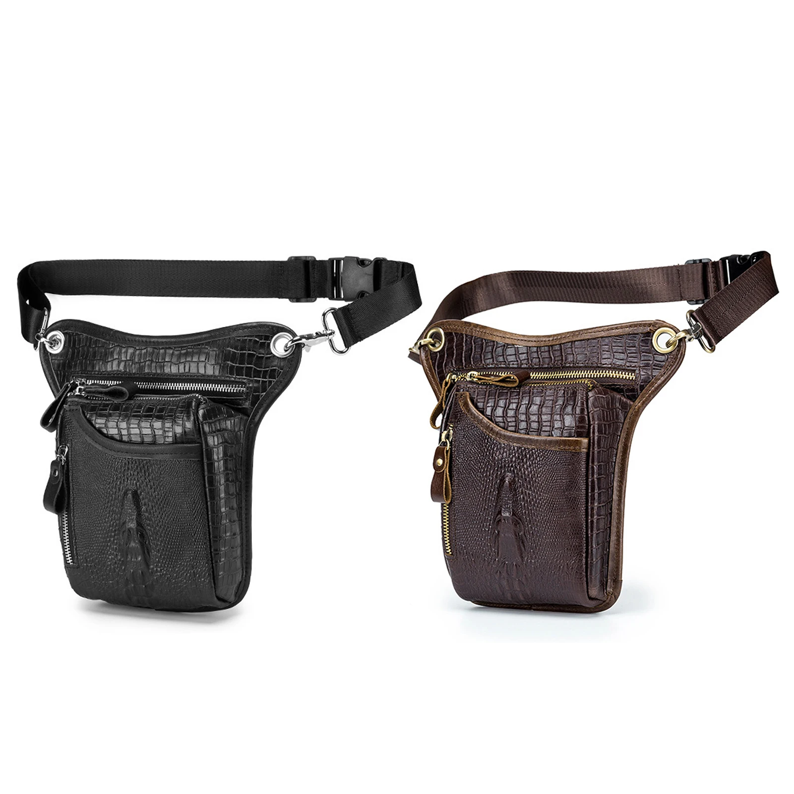 

Кожаная поясная сумка для мотоцикла и велосипеда, многофункциональная спортивная сумка через плечо, сумка на бедро для езды, походов, кемпинга